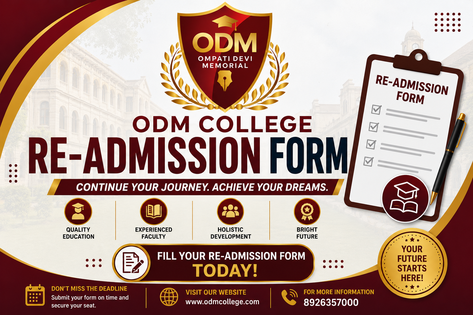 Re-admission Banner